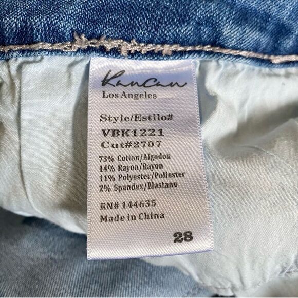 KanCan Distressed Stretch Jeans VBK1221 Blue Sz 28 - Picture 10 of 12